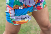 ユニセックス マルチポケット付きランニングパンツ【J-2080/WHT】