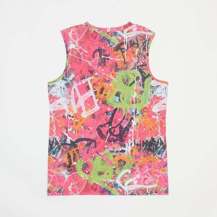 メンズ　ノースリーブシャツ【JM-6030/PNK】