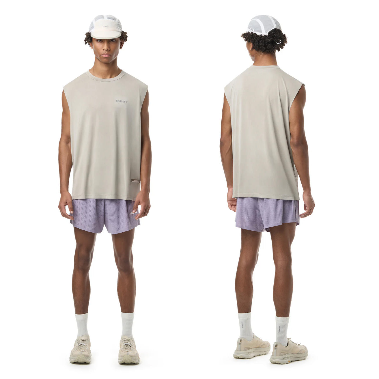 AuraLite™ Muscle Tee Mineral Dune – CONNECTED