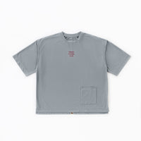 Micro Pique BigT : Color Blue Grey