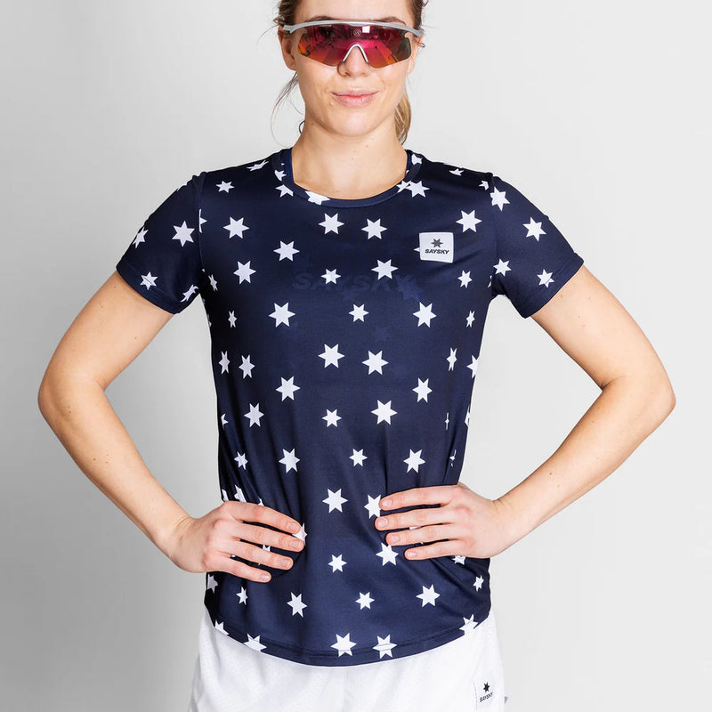 Star Combat T-shirt - Blue/White Aop [ウイメンズ]