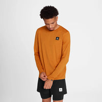 ランニングTシャツ（ロングスリーブ） Reflective Logo Pace Long Sleeve - Orange [メンズ]