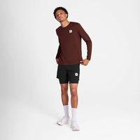 ランニングTシャツ（ロングスリーブ） STATEMENT PACE LONG SLEEVE - RED [メンズ]