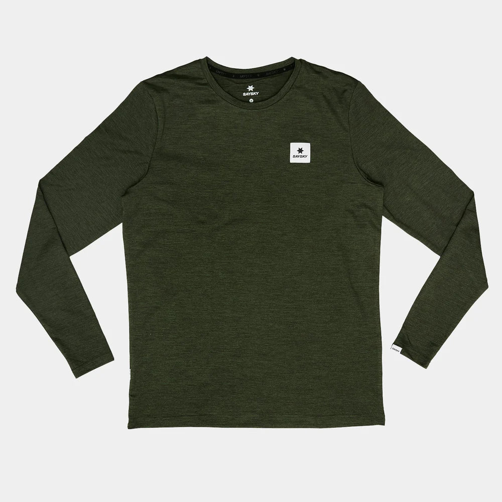 ランニングTシャツ（ロングスリーブ） STATEMENT PACE LONG SLEEVE - GREEN [メンズ]