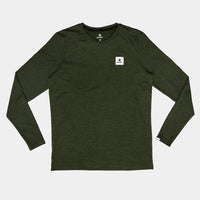 ランニングTシャツ（ロングスリーブ） STATEMENT PACE LONG SLEEVE - GREEN [メンズ]