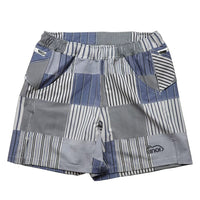 STRIPE PW MIDDLE SHORTS - BLACK -