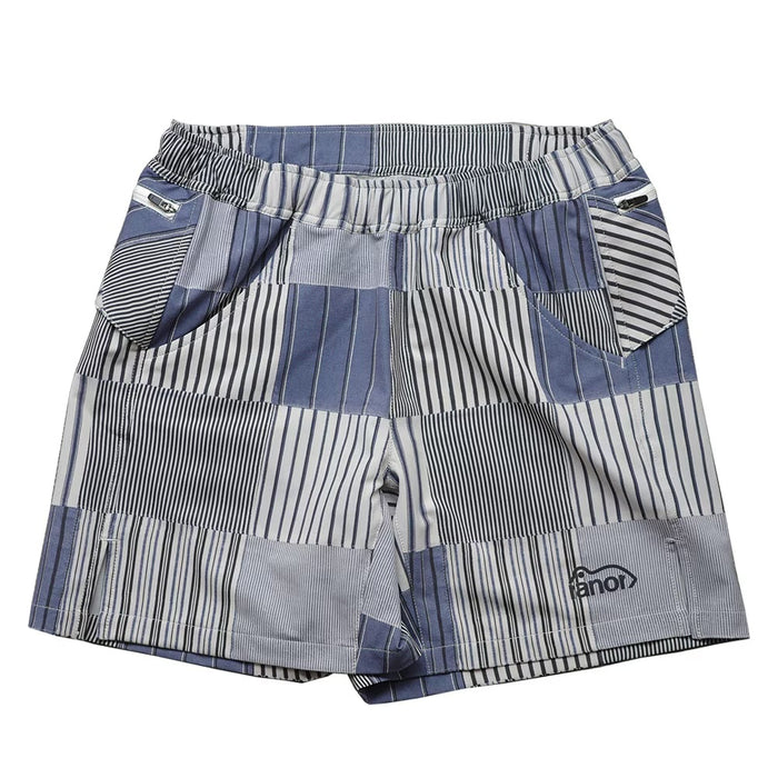 STRIPE PW MIDDLE SHORTS - BLACK -