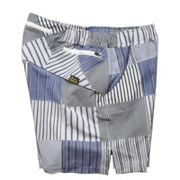 STRIPE PW MIDDLE SHORTS - BLACK -