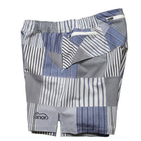 STRIPE PW MIDDLE SHORTS - BLACK -