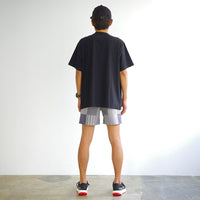 STRIPE PW MIDDLE SHORTS - BLACK -