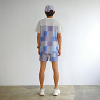 STRIPE PW MIDDLE SHORTS - BLUE -