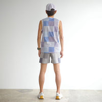 STRIPE PW NOSLEEVE - BLUE -