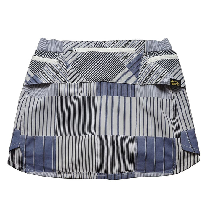 STRIPE PW SKIRT - BLACK -
