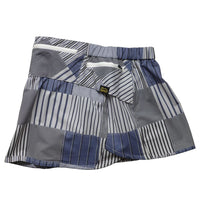 STRIPE PW SKIRT - BLACK -