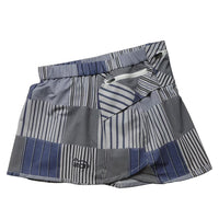 STRIPE PW SKIRT - BLACK -