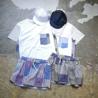 STRIPE PW SKIRT - BLACK -