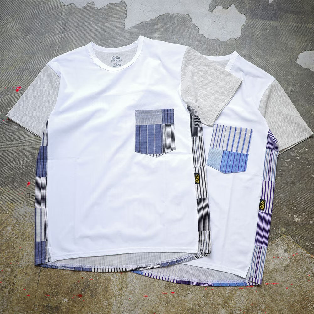STRIPE PW T-SHIRT - BLACK -