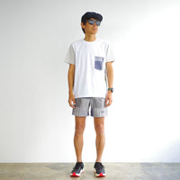 STRIPE PW T-SHIRT - BLACK -