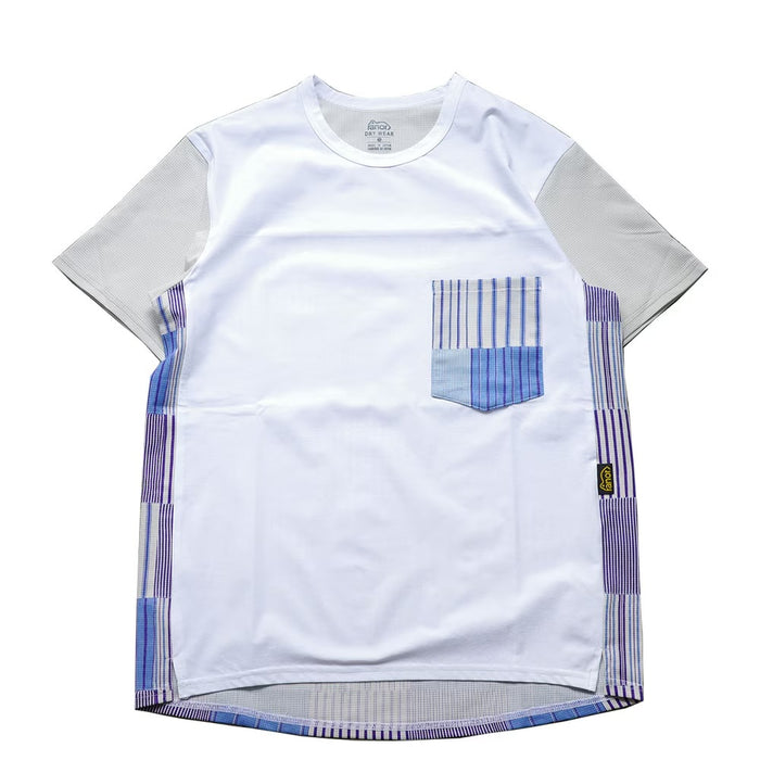 STRIPE PW T-SHIRT - BLUE -