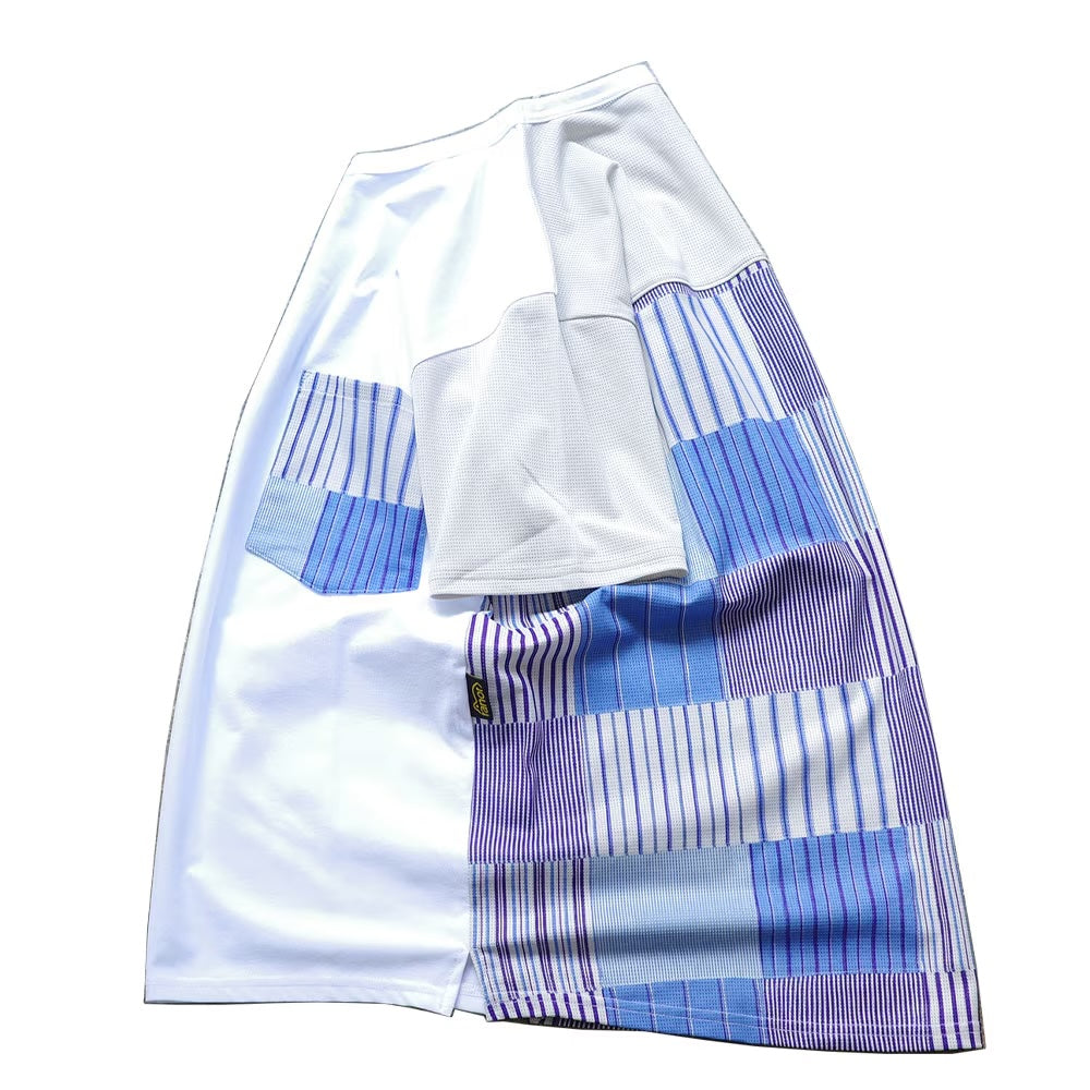 STRIPE PW T-SHIRT - BLUE -