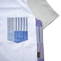 STRIPE PW T-SHIRT - BLUE -