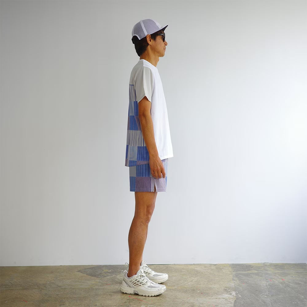 STRIPE PW T-SHIRT - BLUE -