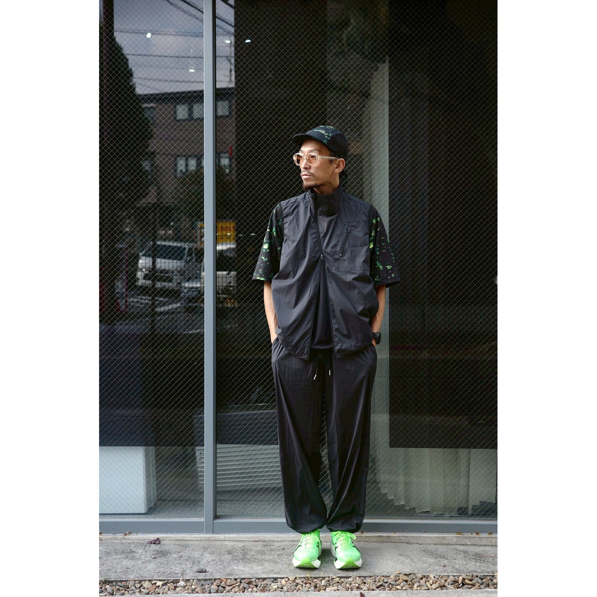 NIGHTCAMO RAGLAN H/S TEE / RGT-29　BLACK