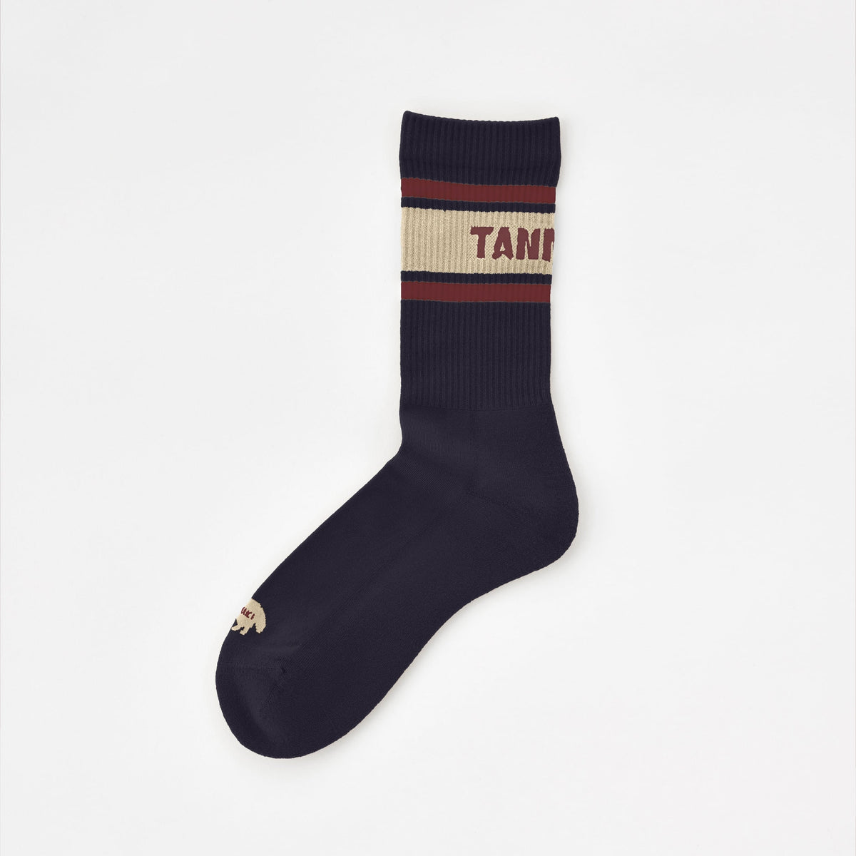 Sato Border Socks: Color Raisin
