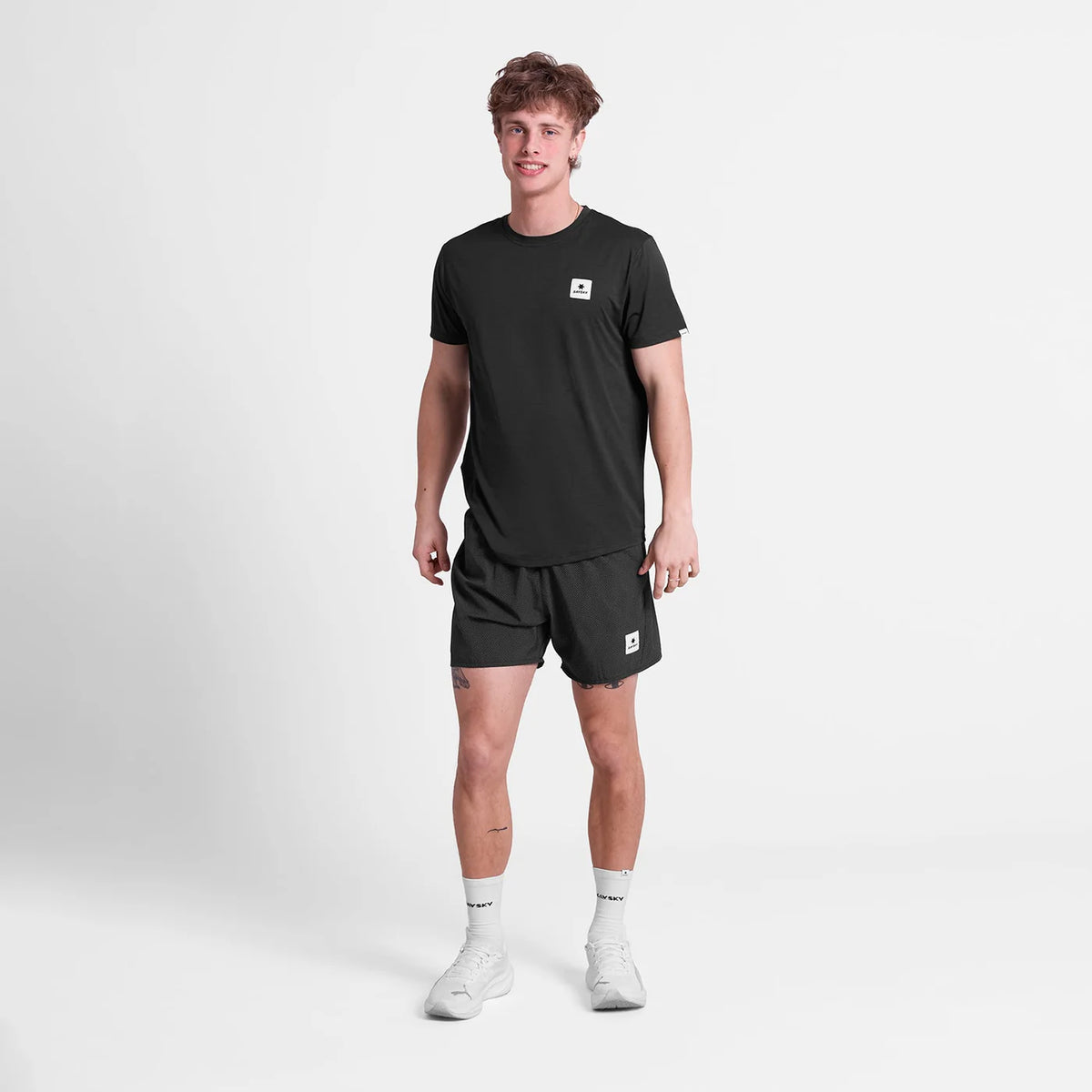 ランニングショーツ SM40014c1062 Zig Zag Pace Shorts 5`` - Blackzigzag [メンズ]