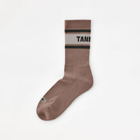Sato Border Socks: Color Mocha