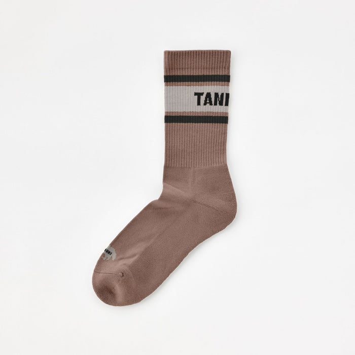 Sato Border Socks: Color Mocha