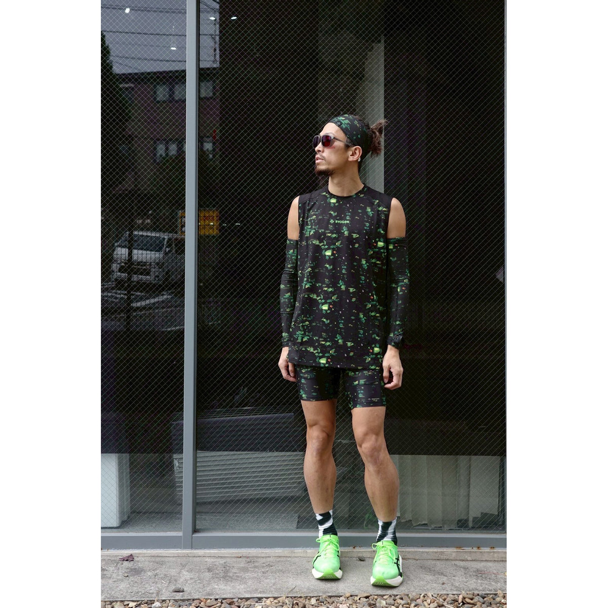 NIGHTCAMO DOCKING SHORT TIGHTS / RGP-06-5 BLACK
