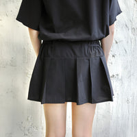 24FW DEADLEAF DOCKING RUN SKIRT　BLACK