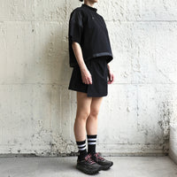 24FW DEADLEAF DOCKING RUN SKIRT　BLACK