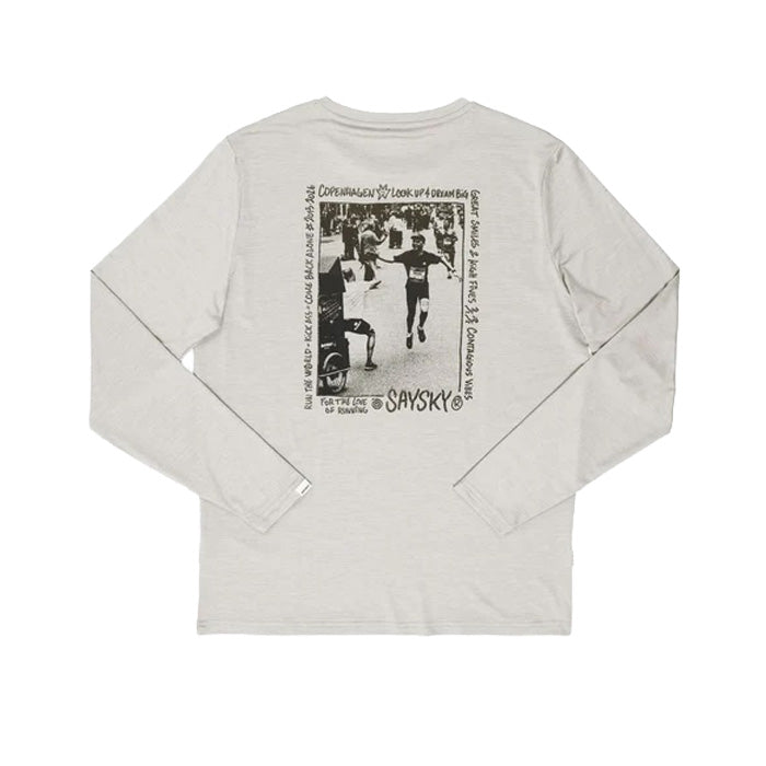ランニングTシャツ（ロングスリーブ） SM20012c6008 Statement Pace Long Sleeve - Grey [メンズ]