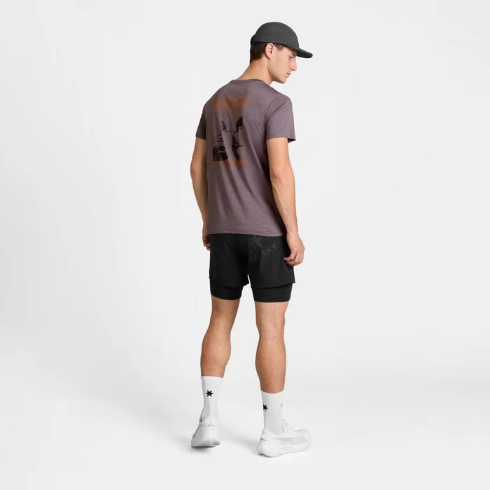 ランニングTシャツ SM25038c7014 Statement Pace T-shirt - Purple [メンズ]