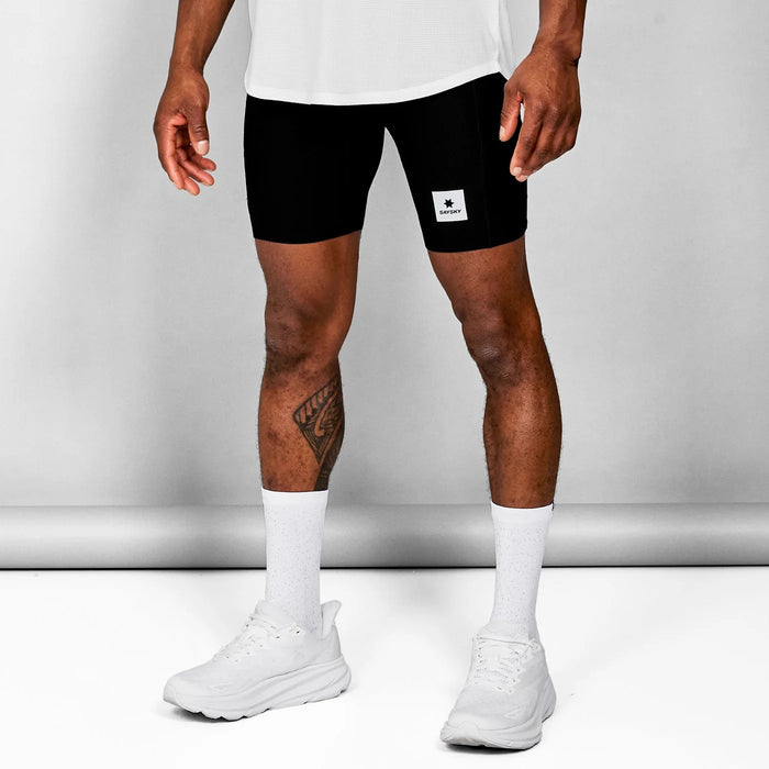 ランニングタイツ SM55004c901 Flow+ Race Short Tights 7inch - Black [メンズ]