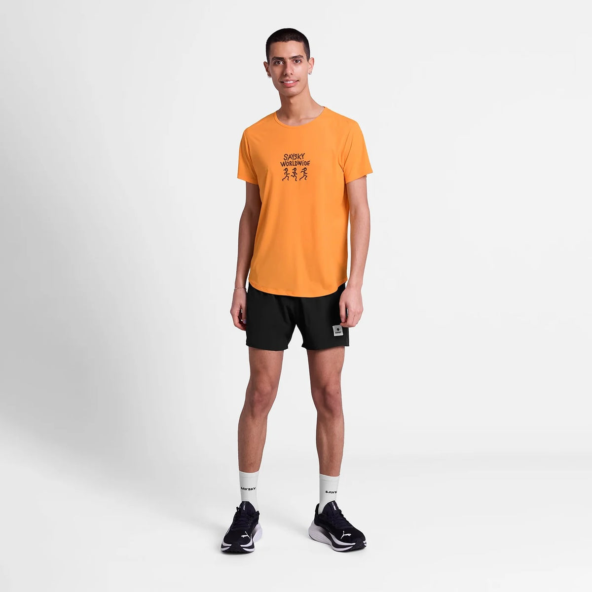 ランニングTシャツ SM25027c419 Statement Flow T-shirt - Orange [メンズ]
