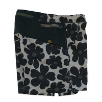 FLOWER MIDDLE SHORTS - BEIGE -