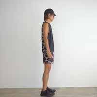 FLOWER MIDDLE SHORTS - BEIGE -