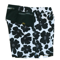 FLOWER MIDDLE SHORTS - WHITE -