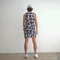 FLOWER MIDDLE SHORTS - WHITE -