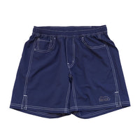 STITCH WORK MIDDLE SHORTS - NAVY -