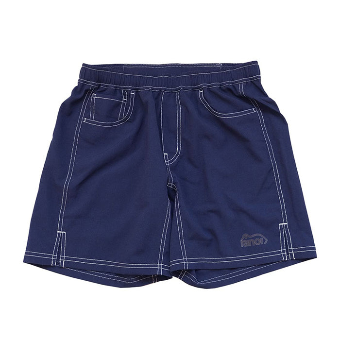 STITCH WORK MIDDLE SHORTS - NAVY -