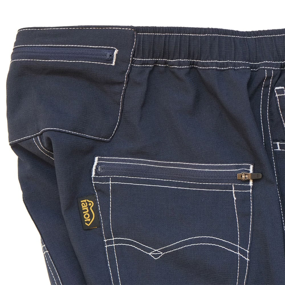 STITCH WORK MIDDLE SHORTS - NAVY -