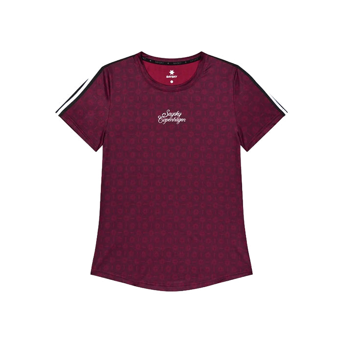 ランニングTシャツ SW25018c1078 W Couture Combat T-shirt - Burgundy Aop [レディーズ]