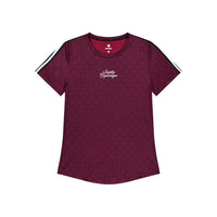ランニングTシャツ SW25018c1078 W Couture Combat T-shirt - Burgundy Aop [レディーズ]