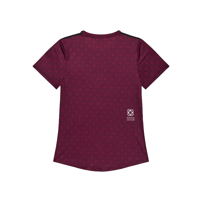 ランニングTシャツ SW25018c1078 W Couture Combat T-shirt - Burgundy Aop [レディーズ]