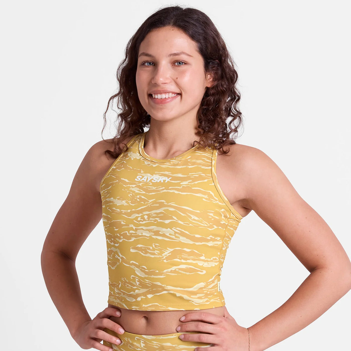 クロップトップ SW30008c1064 W Tiger Combat Crop Top - Yellowcamo [レディーズ]