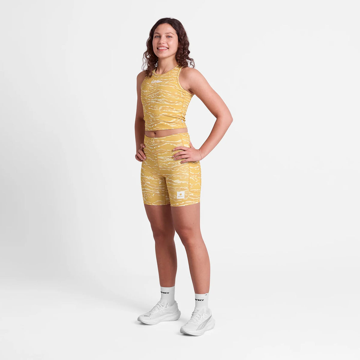 クロップトップ SW30008c1064 W Tiger Combat Crop Top - Yellowcamo [レディーズ]